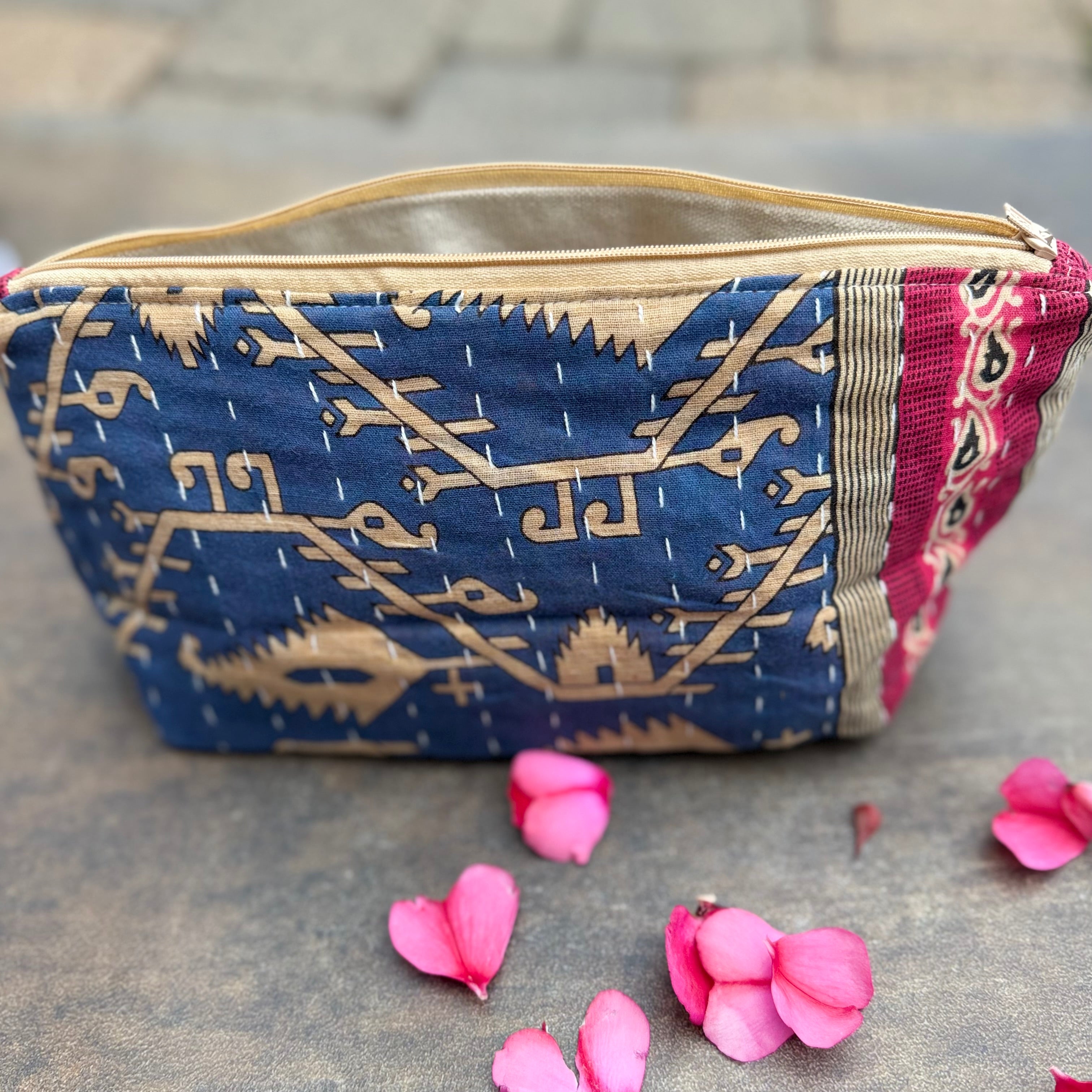 Kantha Cosmetic Bag