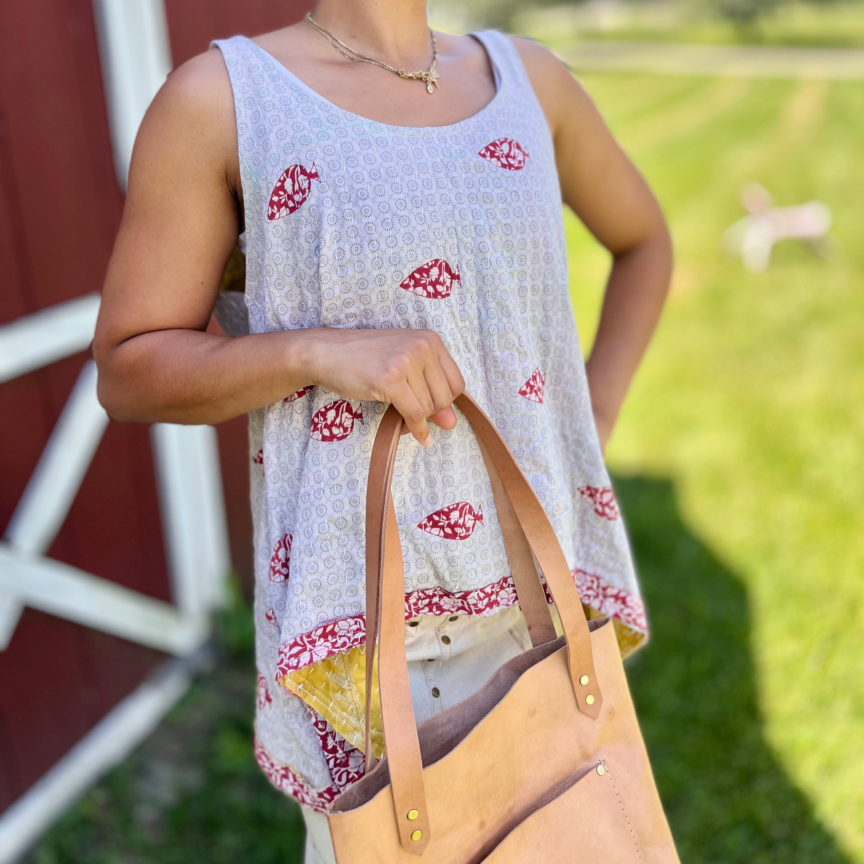 Leather Day Tote