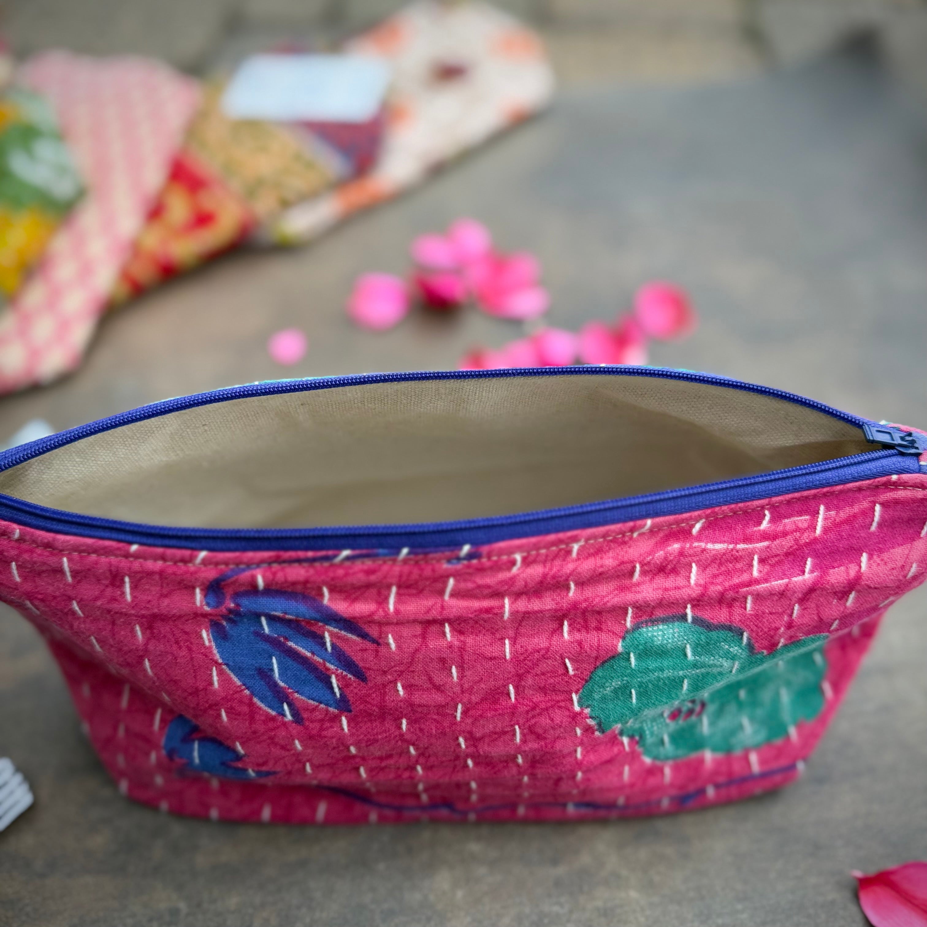 Kantha Cosmetic Bag