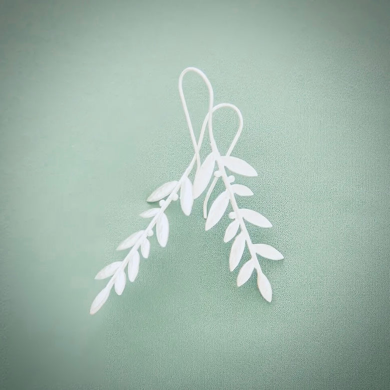 Leaves of Silver Earrings