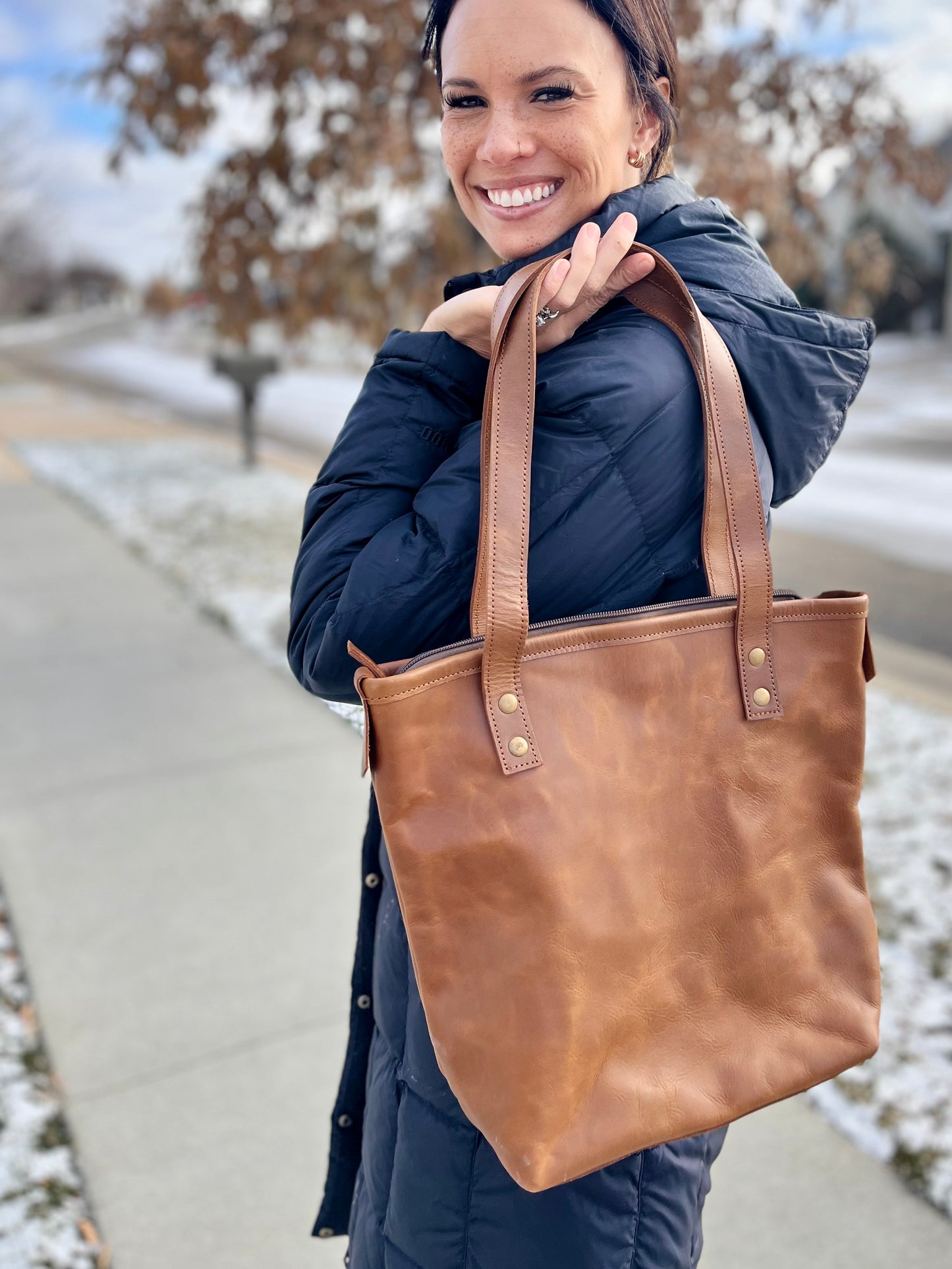 Leather Sudha Tote
