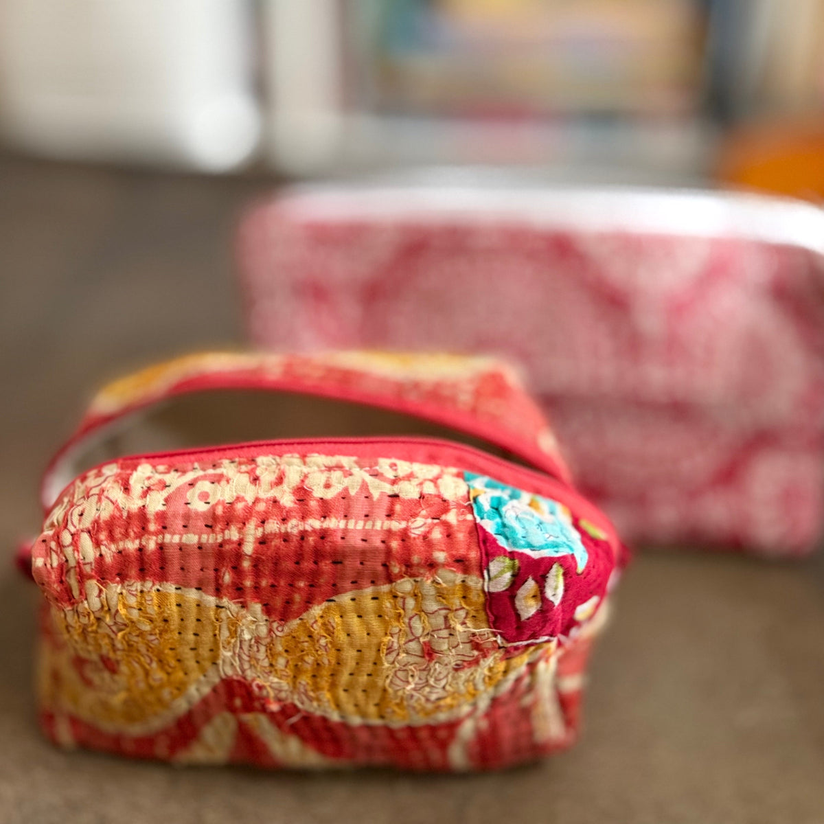 Vintage Kantha Box Bags