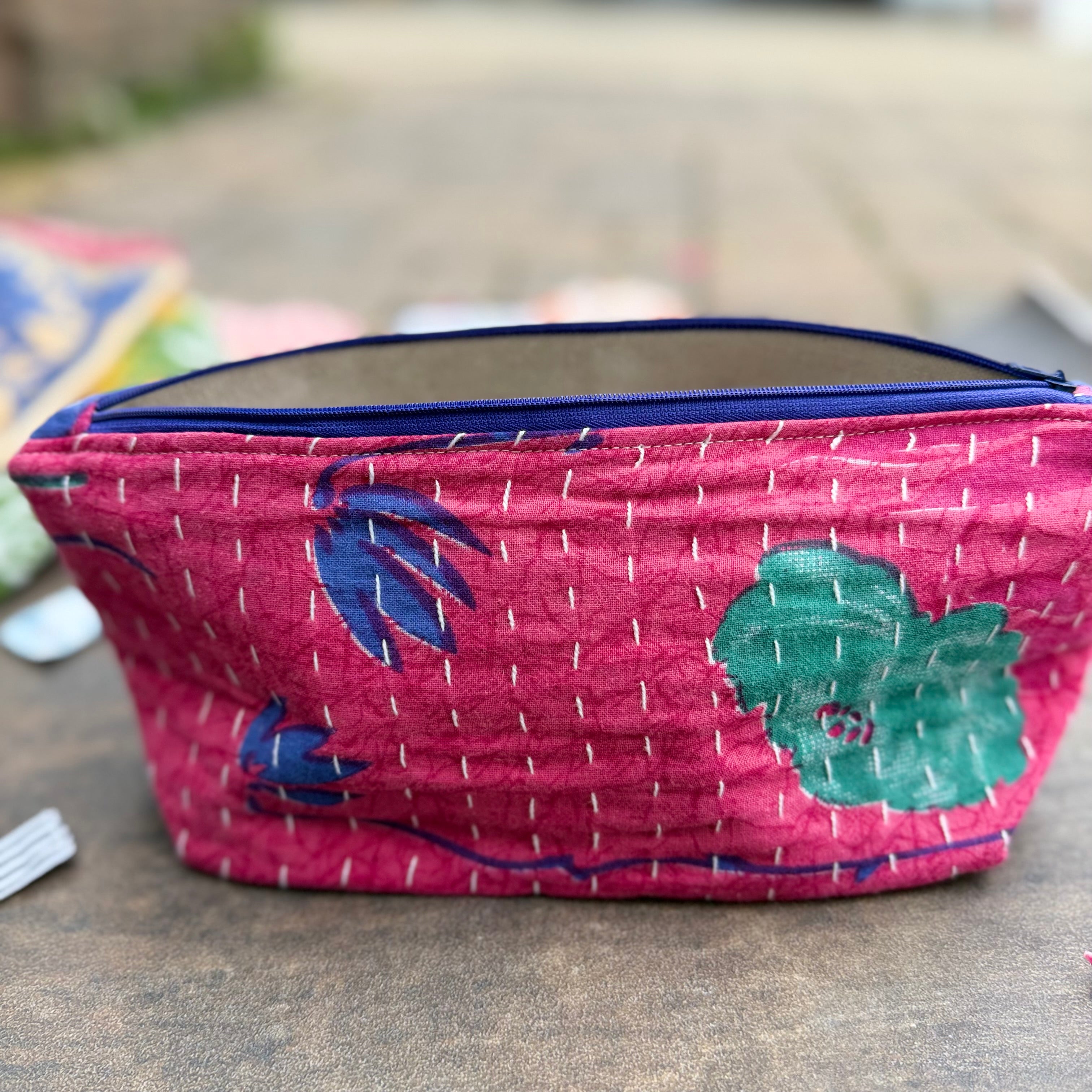 Kantha Cosmetic Bag