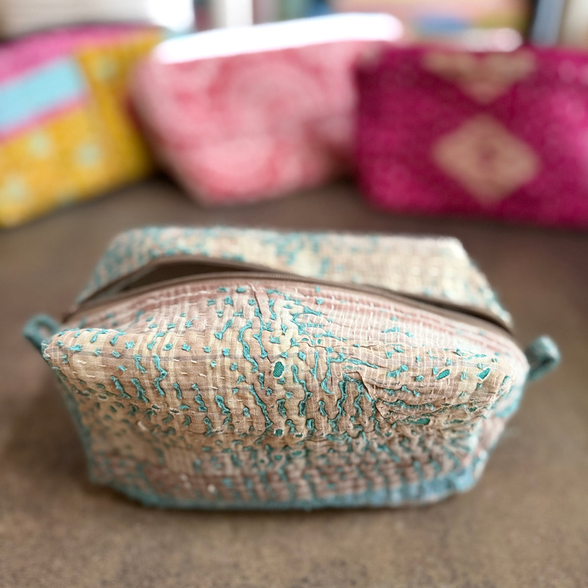 Vintage Kantha Box Bag