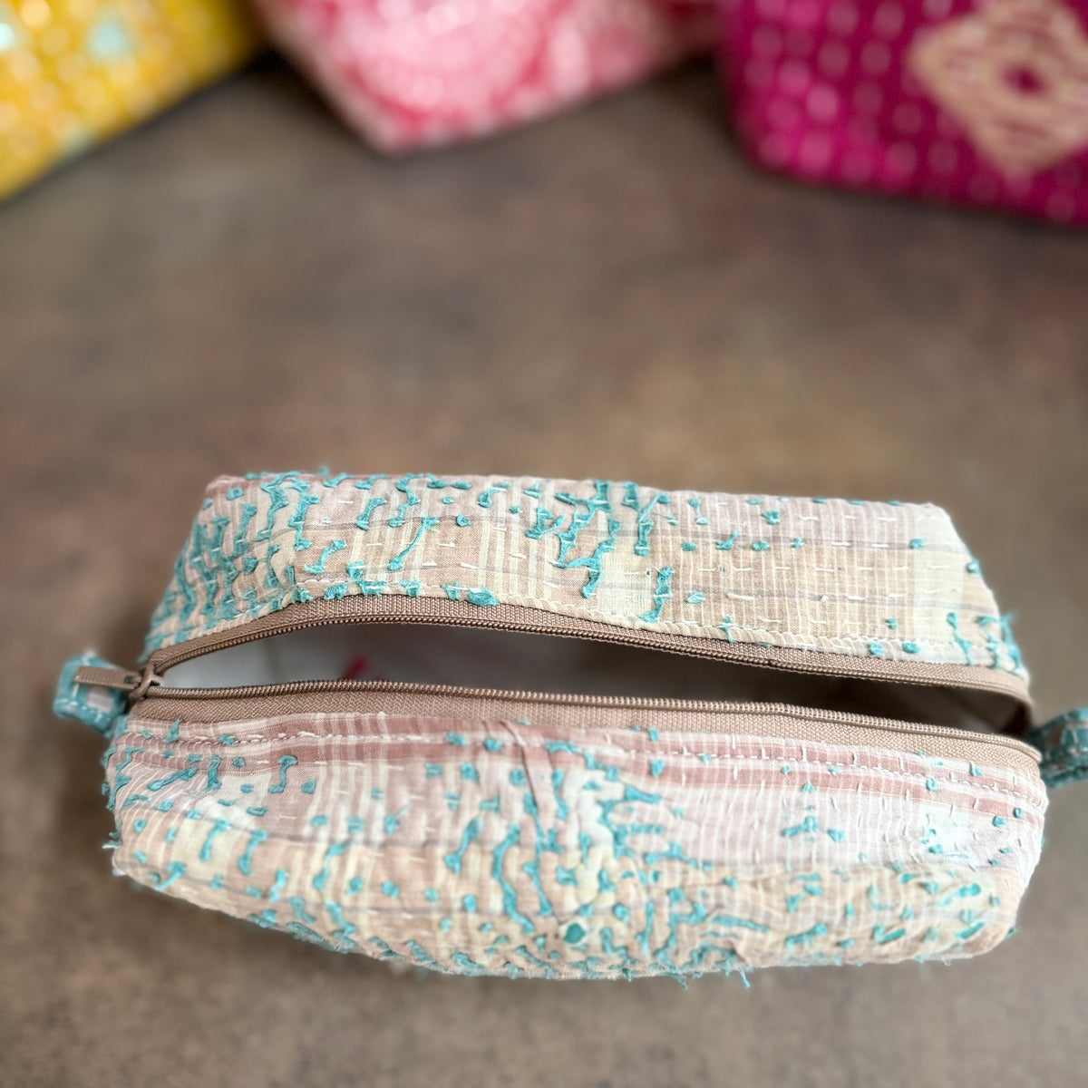 Vintage Kantha Box Bag