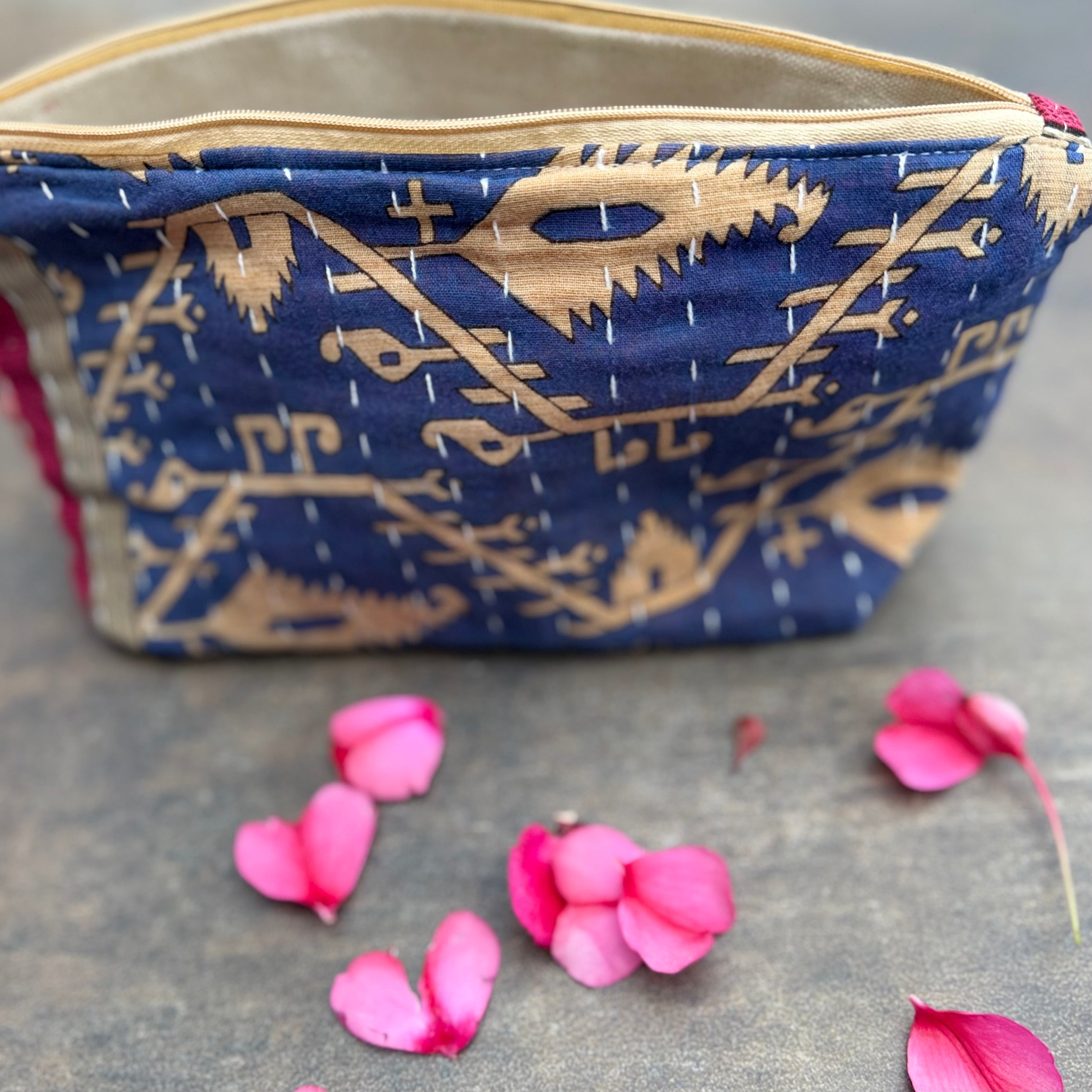 Kantha Cosmetic Bag