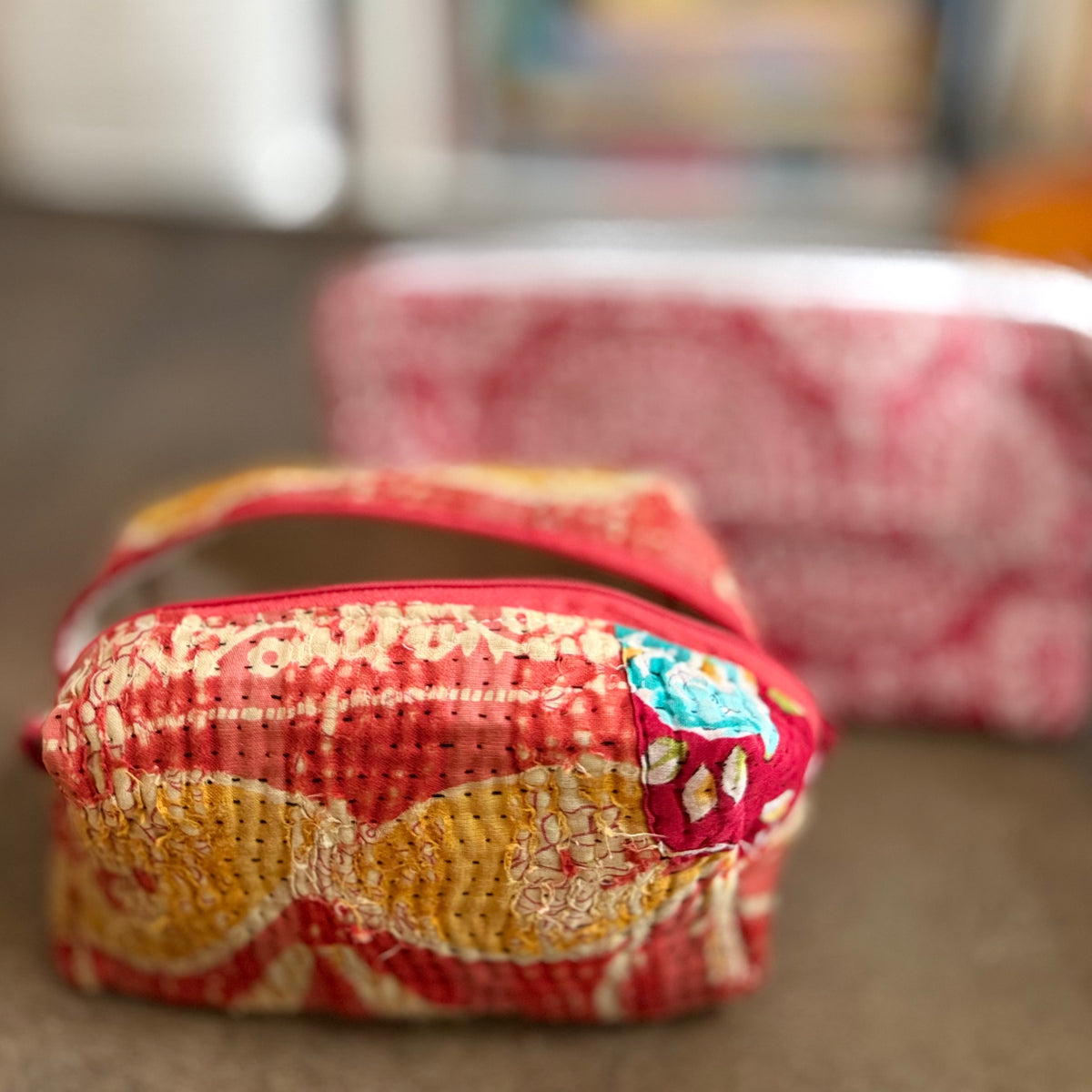 Vintage Kantha Box Bag