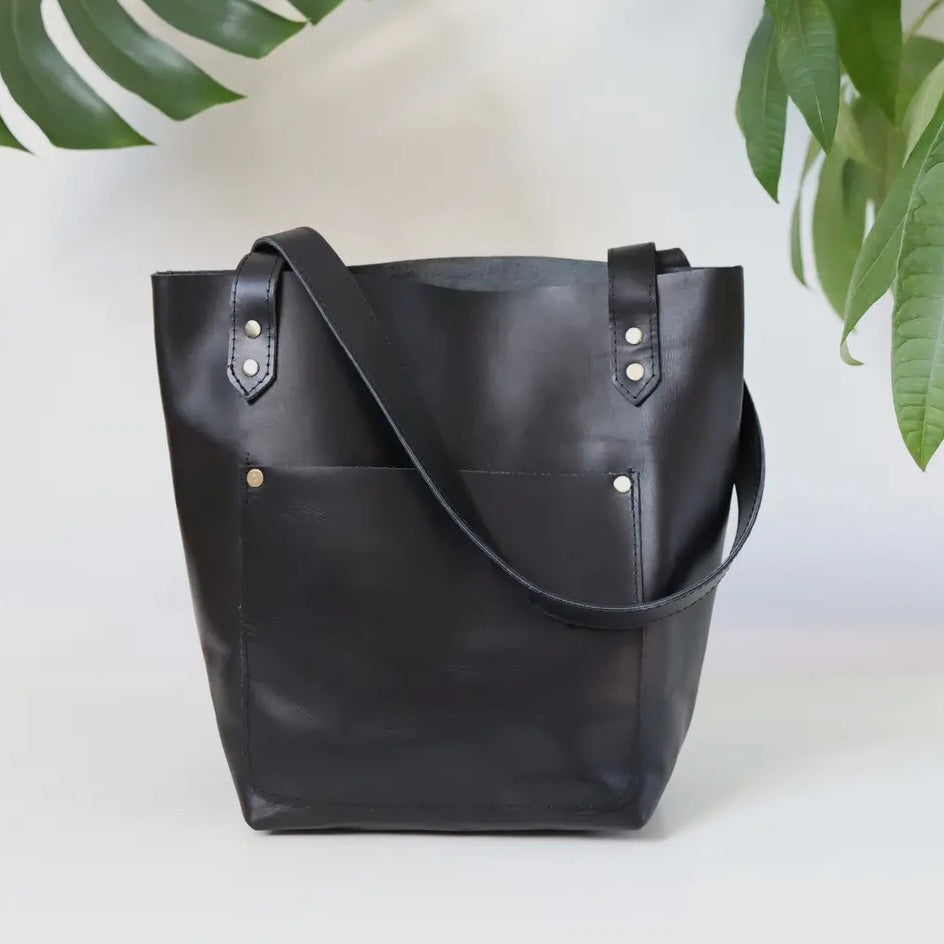 Leather Day Tote