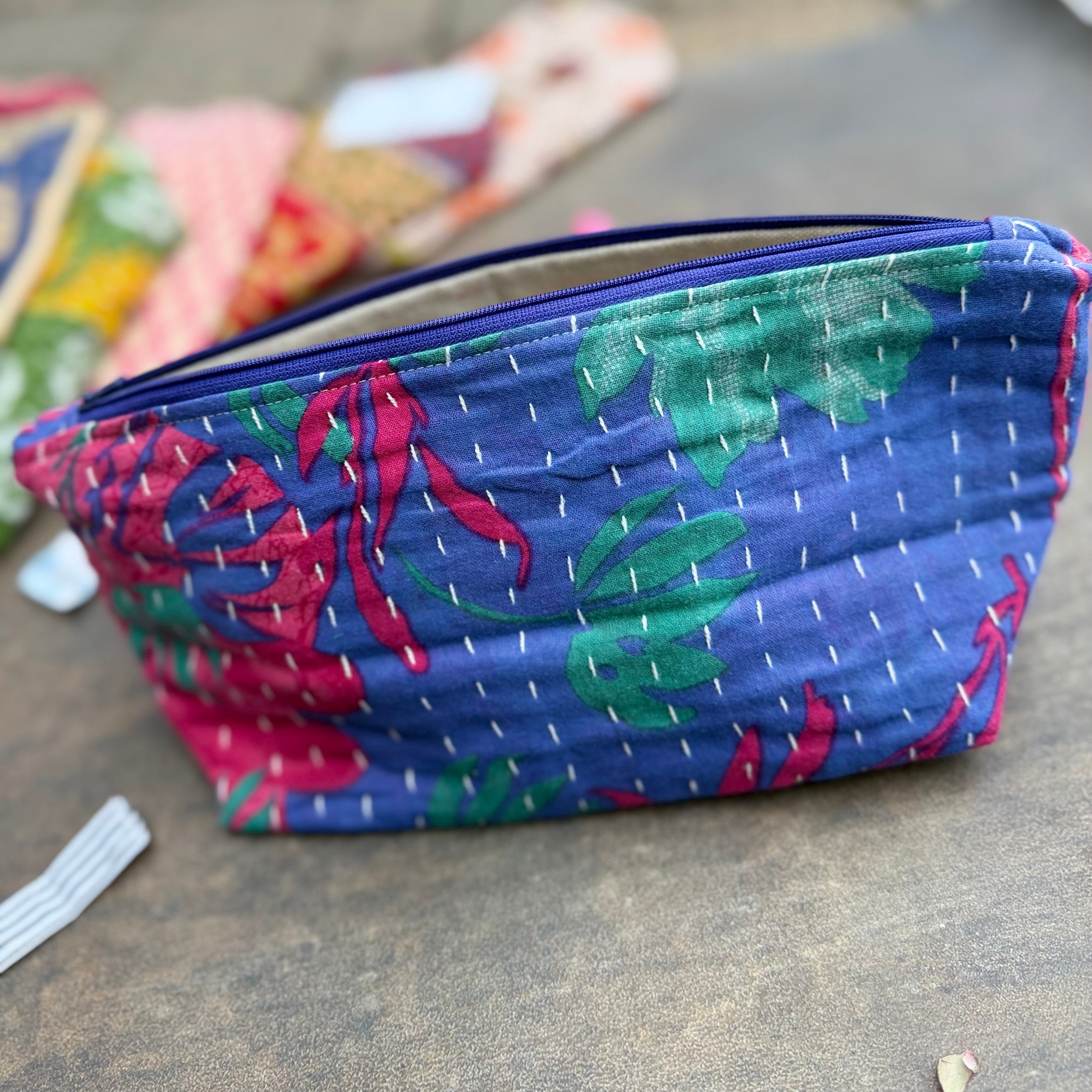 Kantha Cosmetic Bag