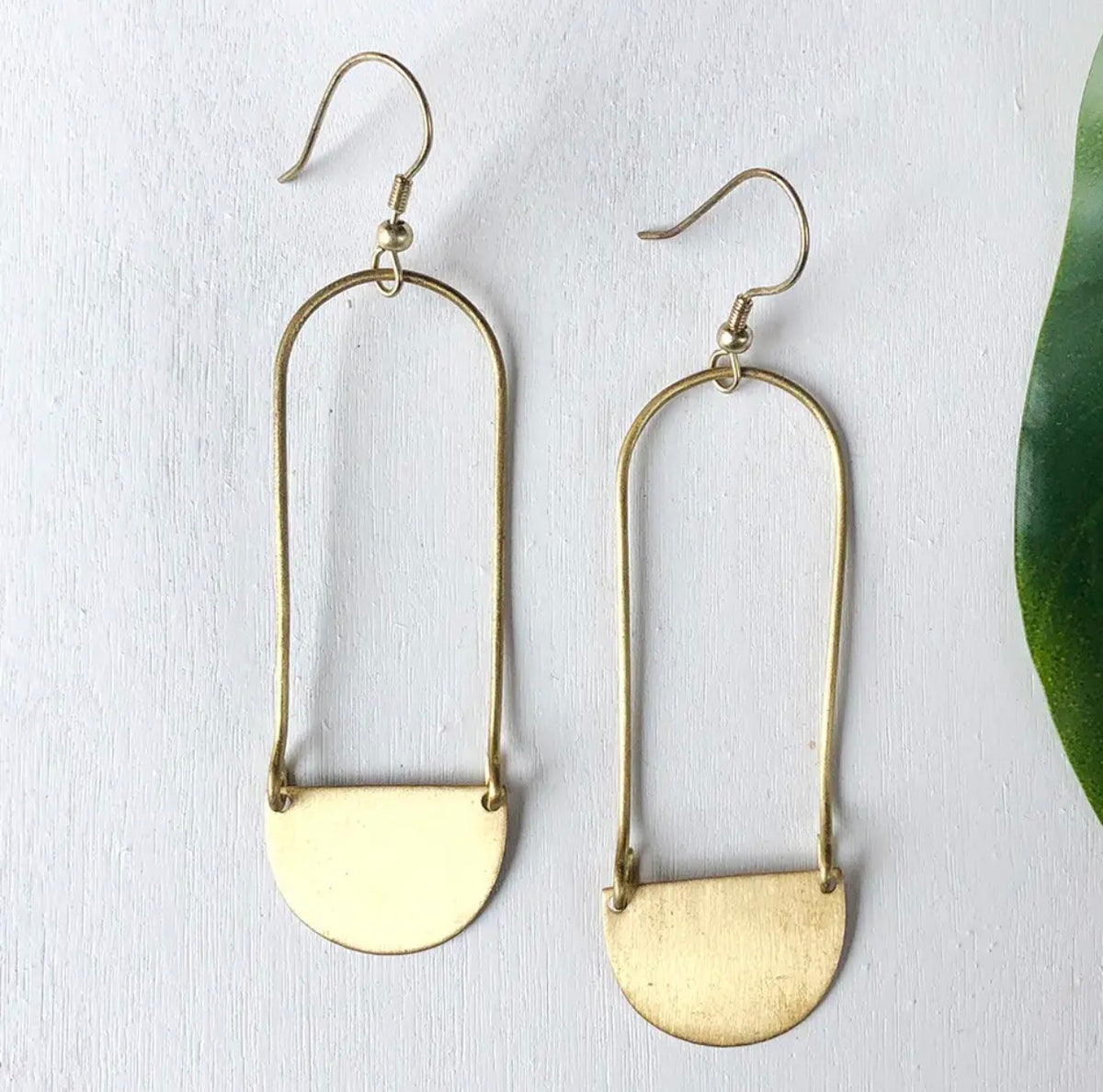 Half Moon Earrings (Gold)