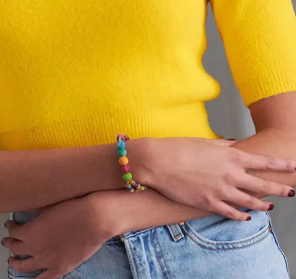 Sari Bead Split Bracelet