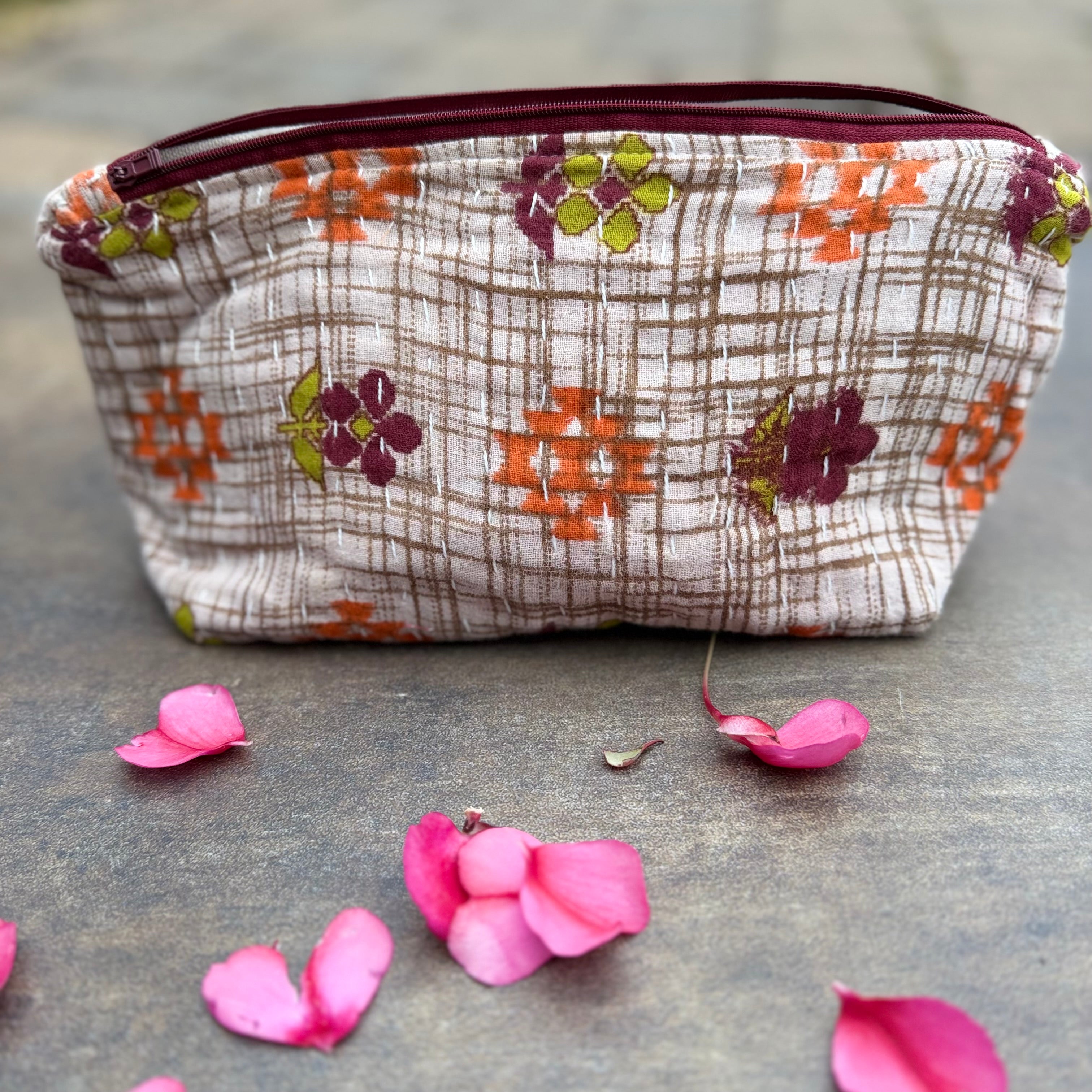 Kantha Cosmetic Bag