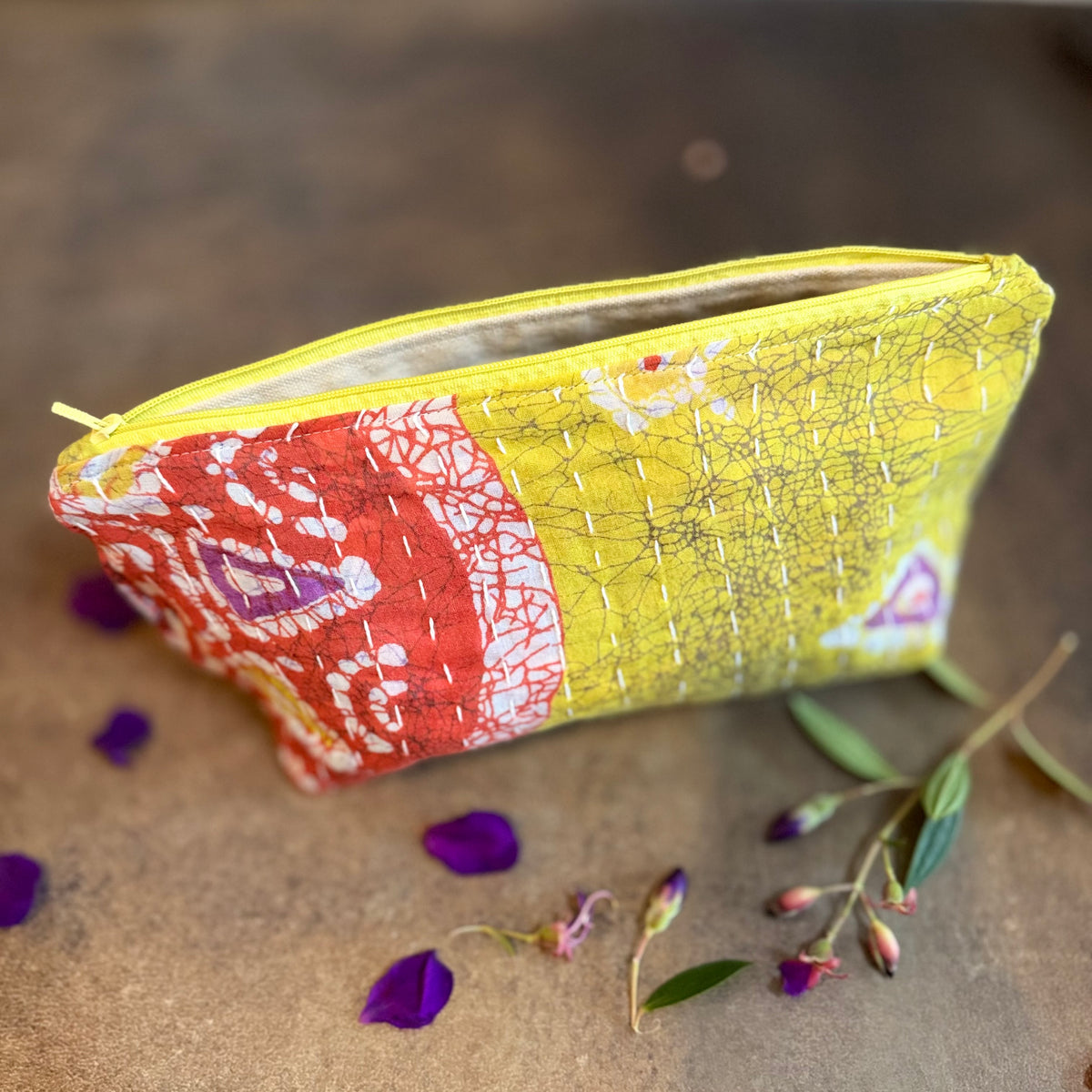 Kantha Cosmetic Bag