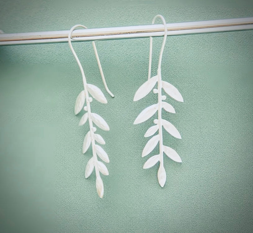 Leaves of Silver Earrings