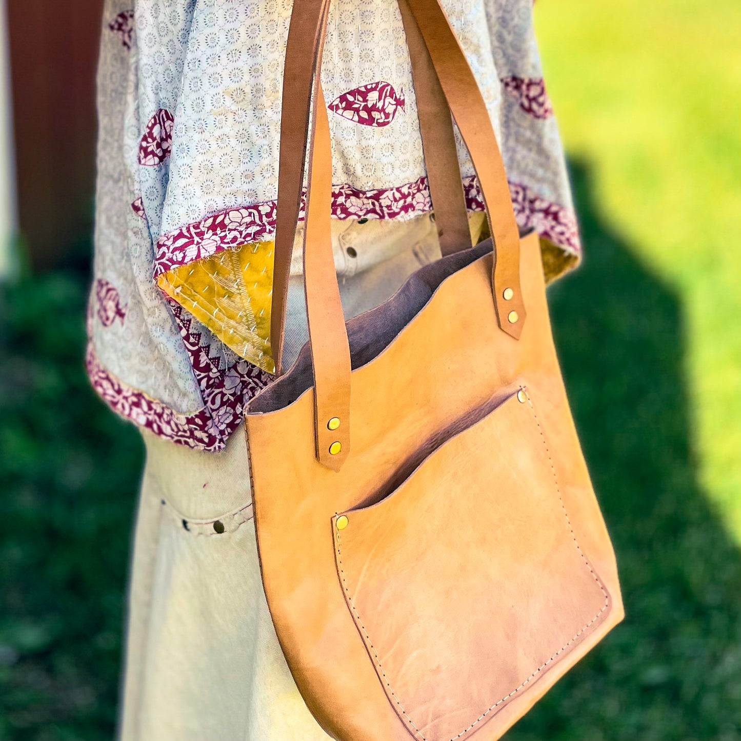 Leather Day Tote