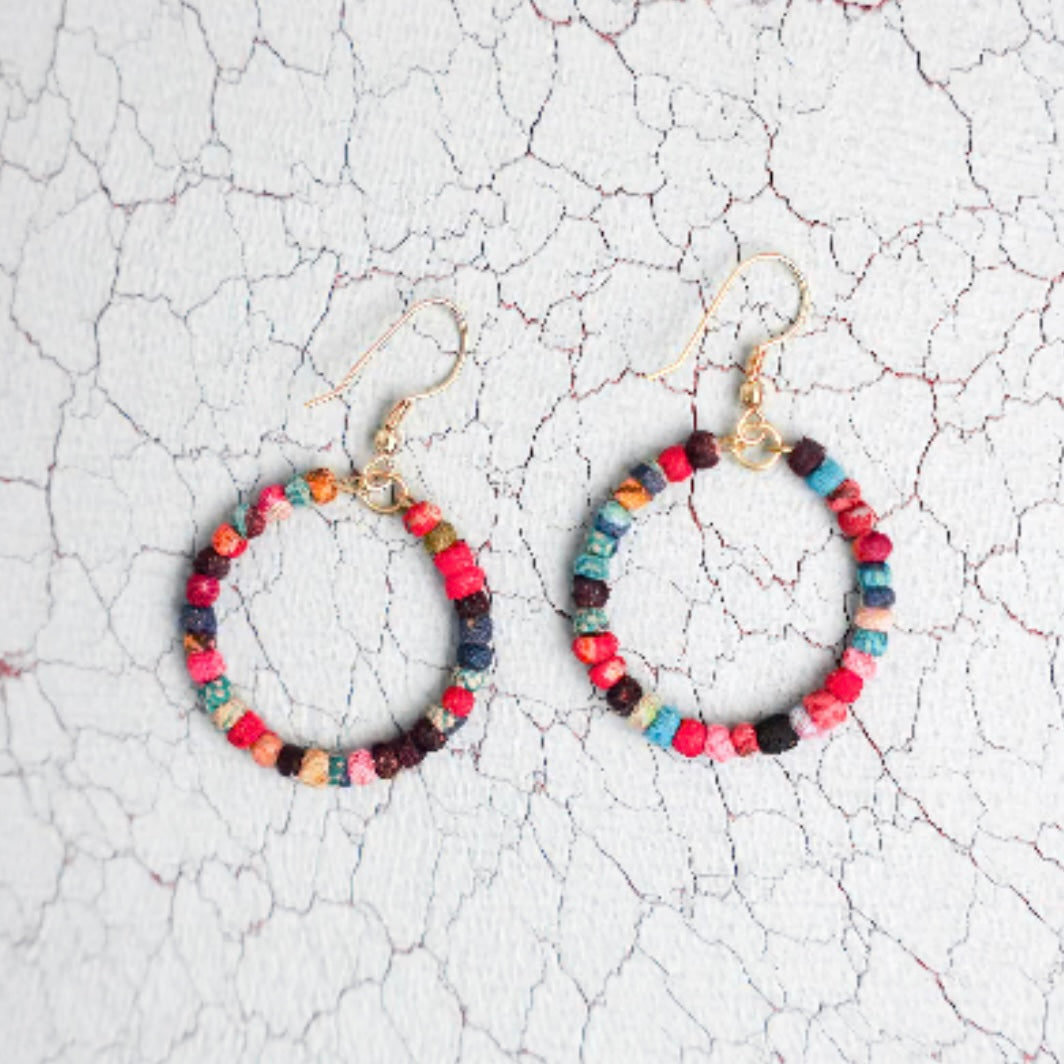 Sari Hoop Earrings (small)