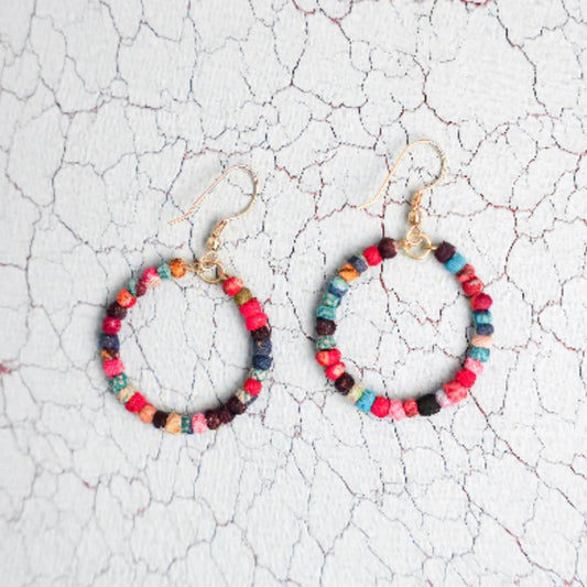 Sari Hoop Earrings (small)