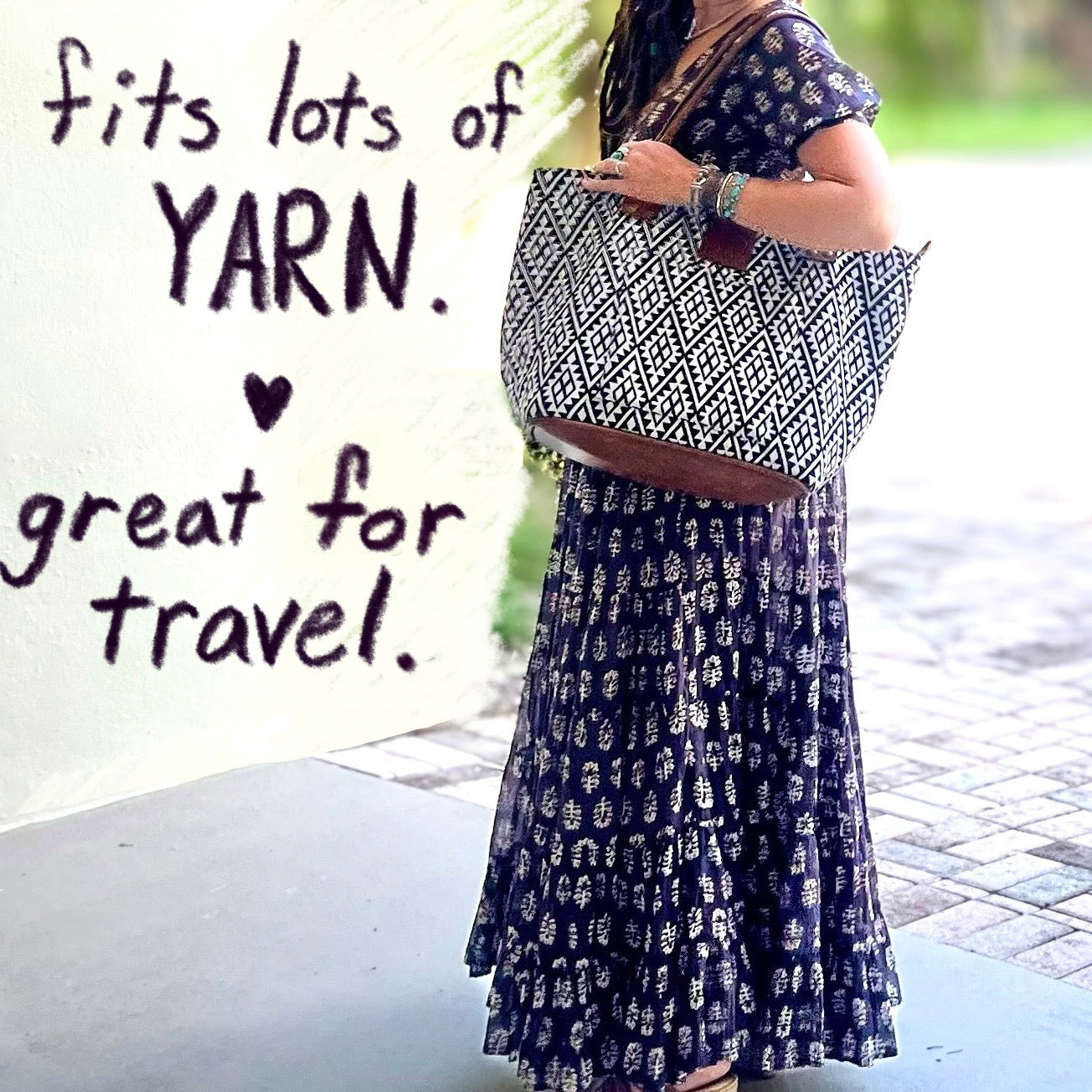 Reywa Fibers Large Bucket Tote