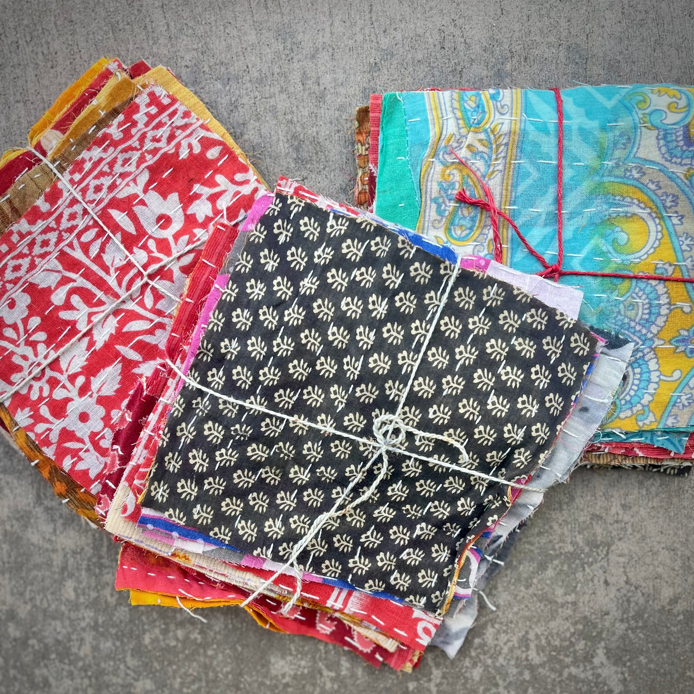 6” Sari Quilt Squares