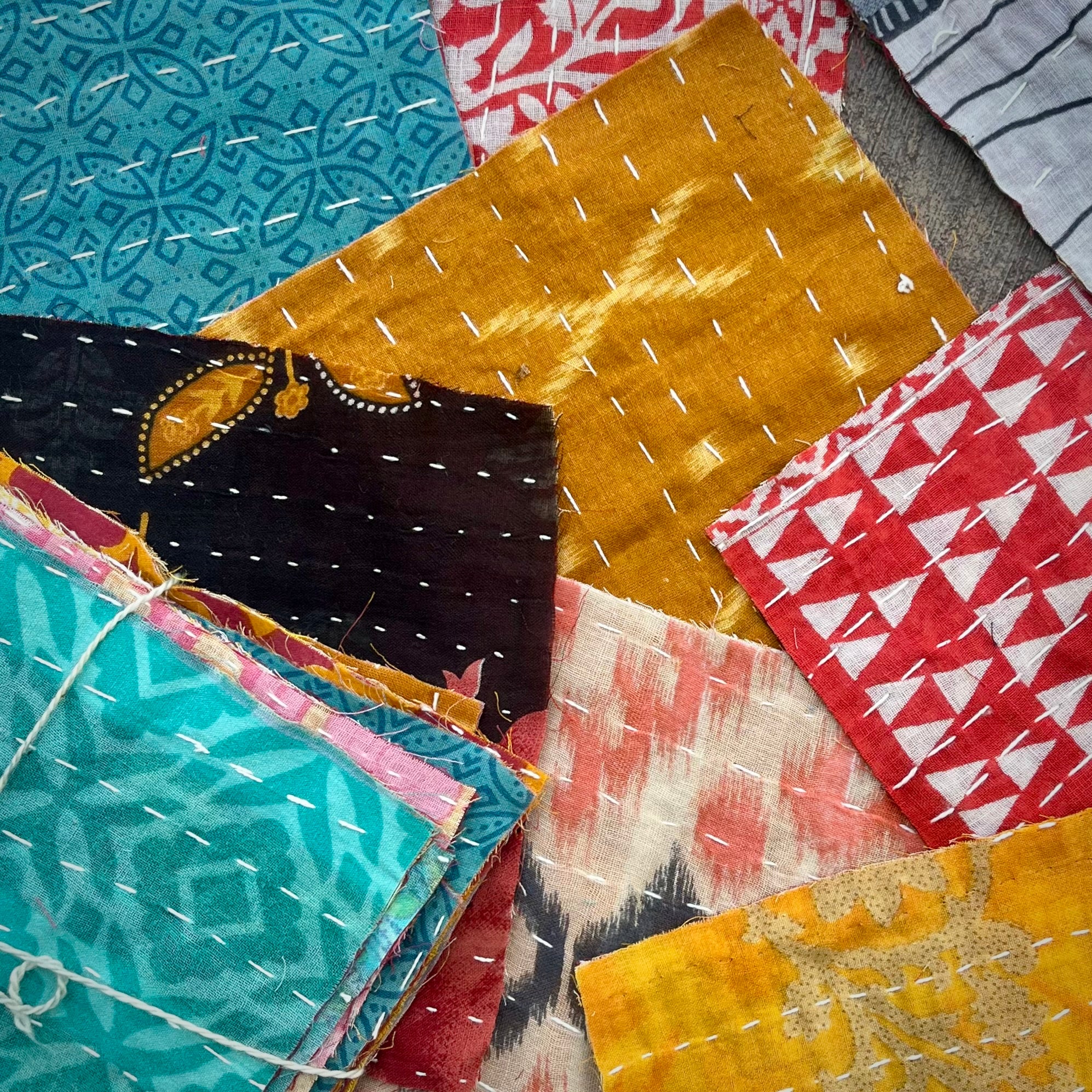 6” Sari Quilt Squares