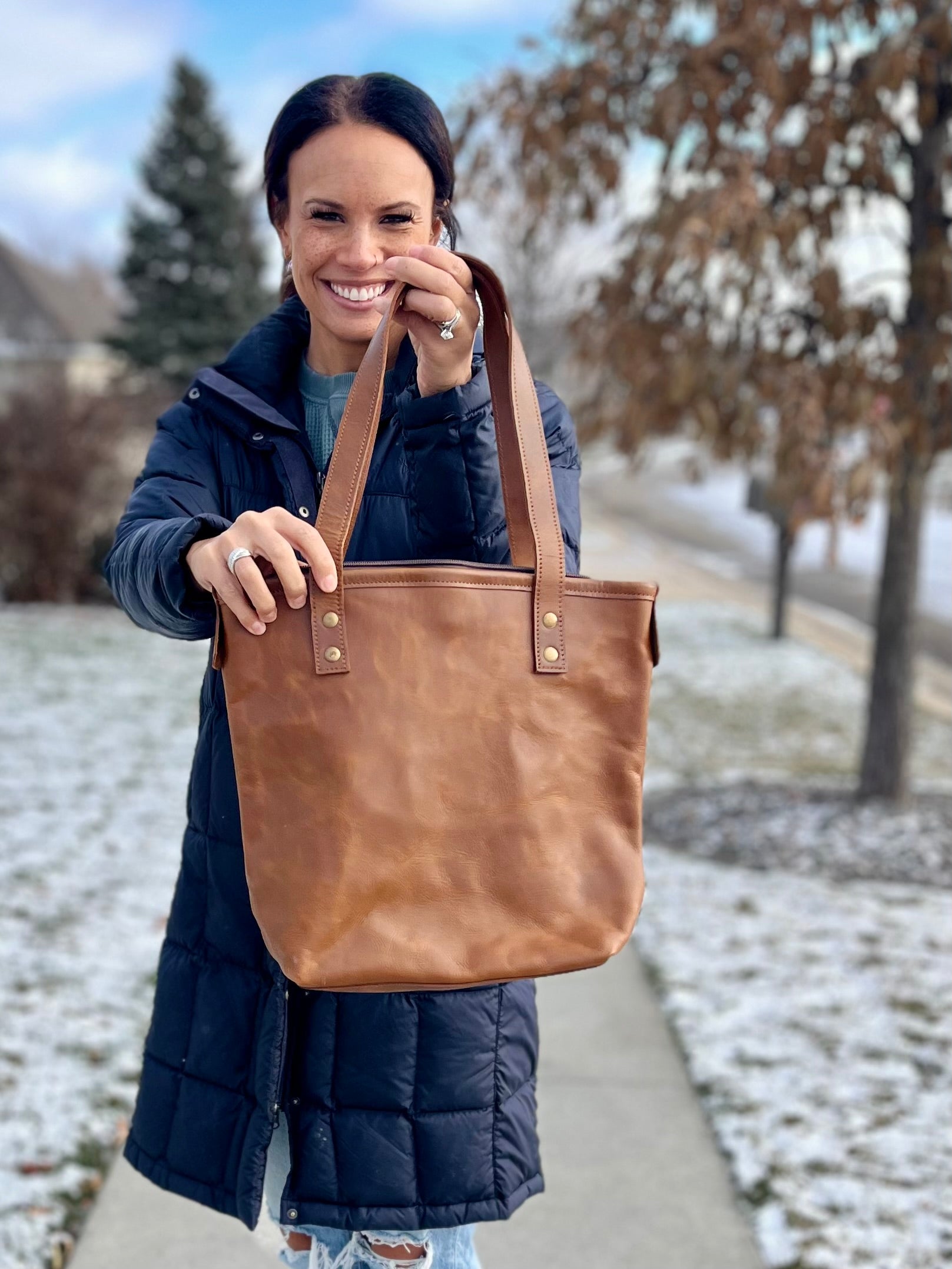 Leather Sudha Tote
