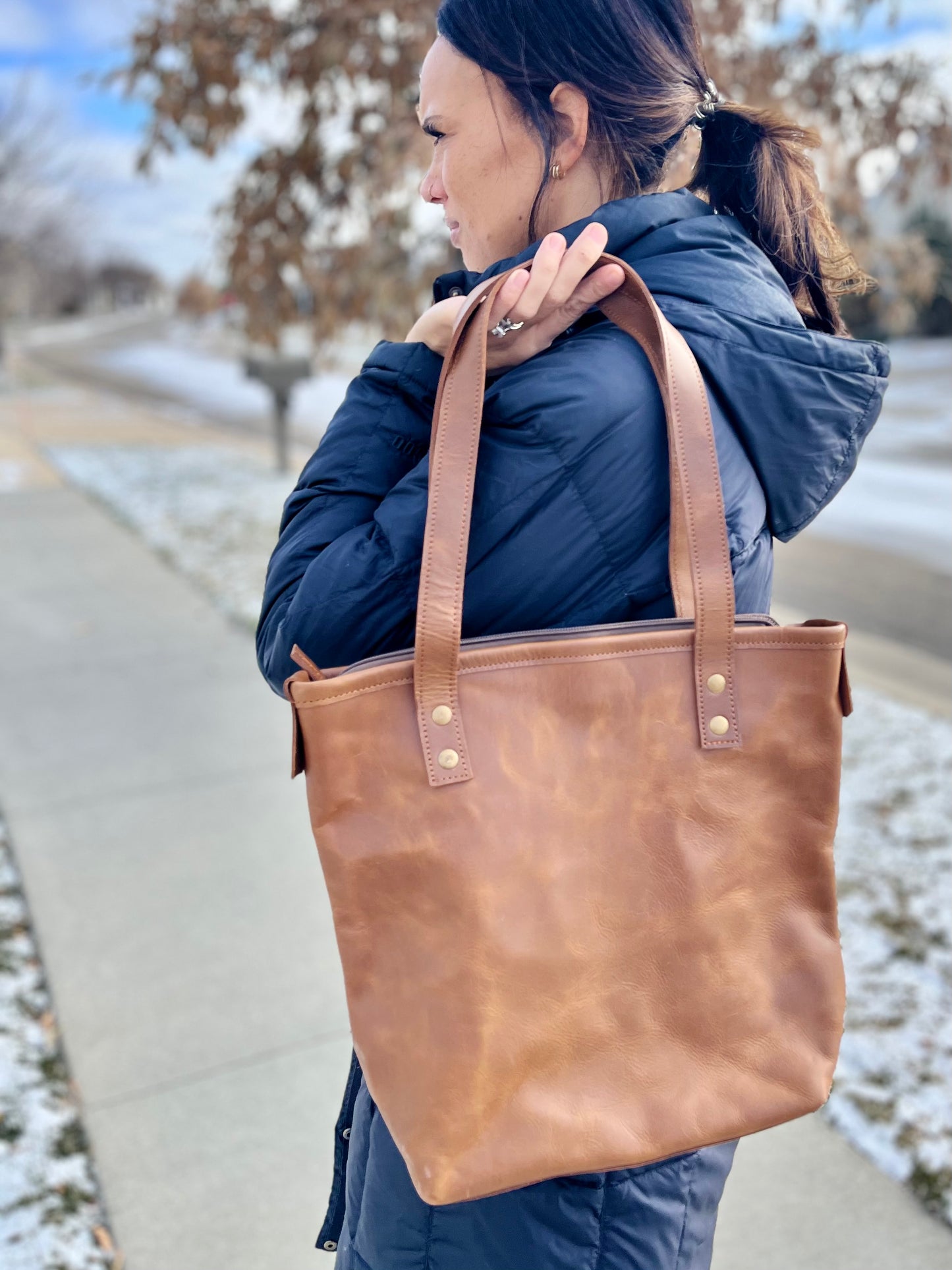 Leather Sudha Tote
