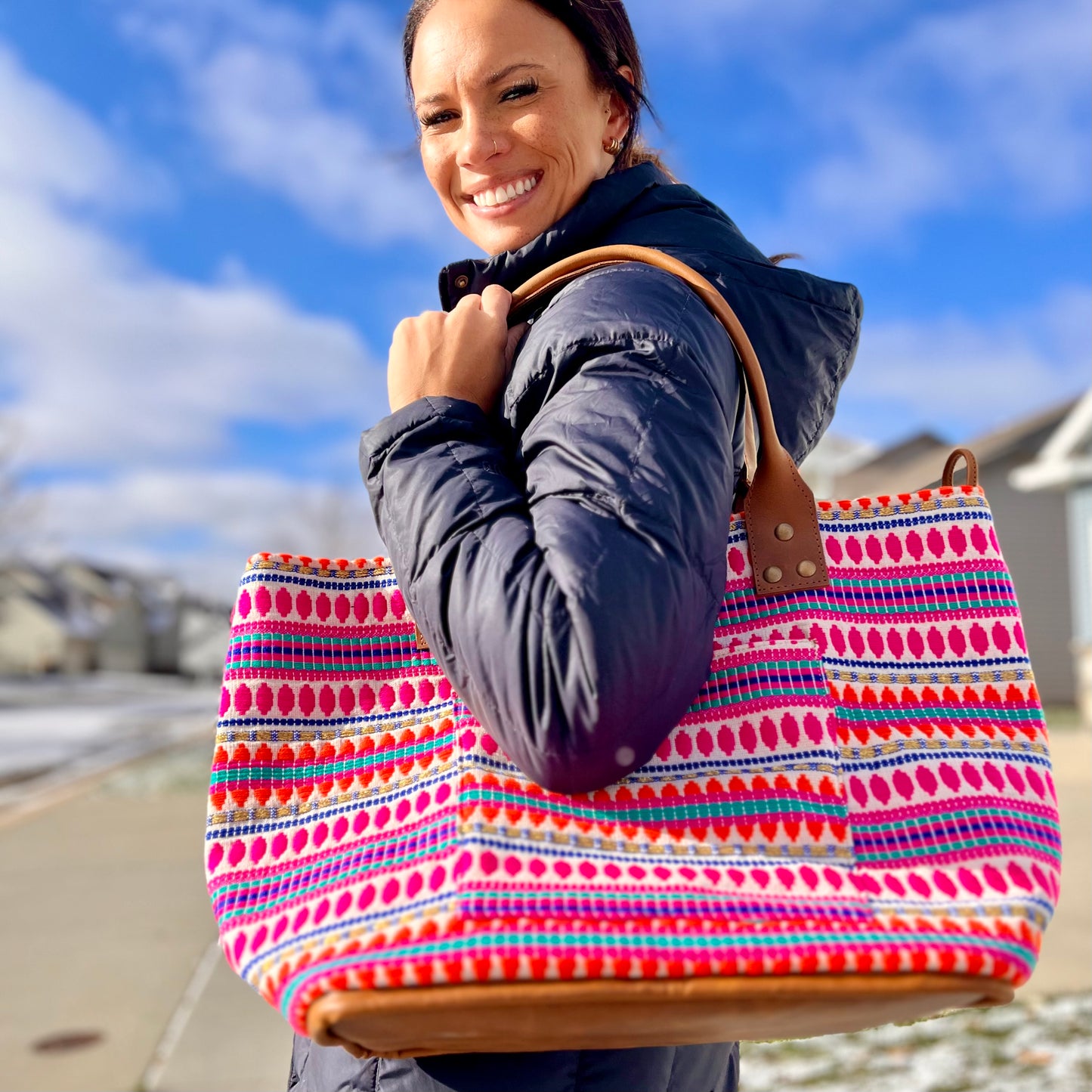 Reywa Fibers Large Bucket Tote