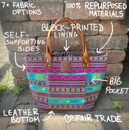 Reywa Fibers Large Bucket Tote